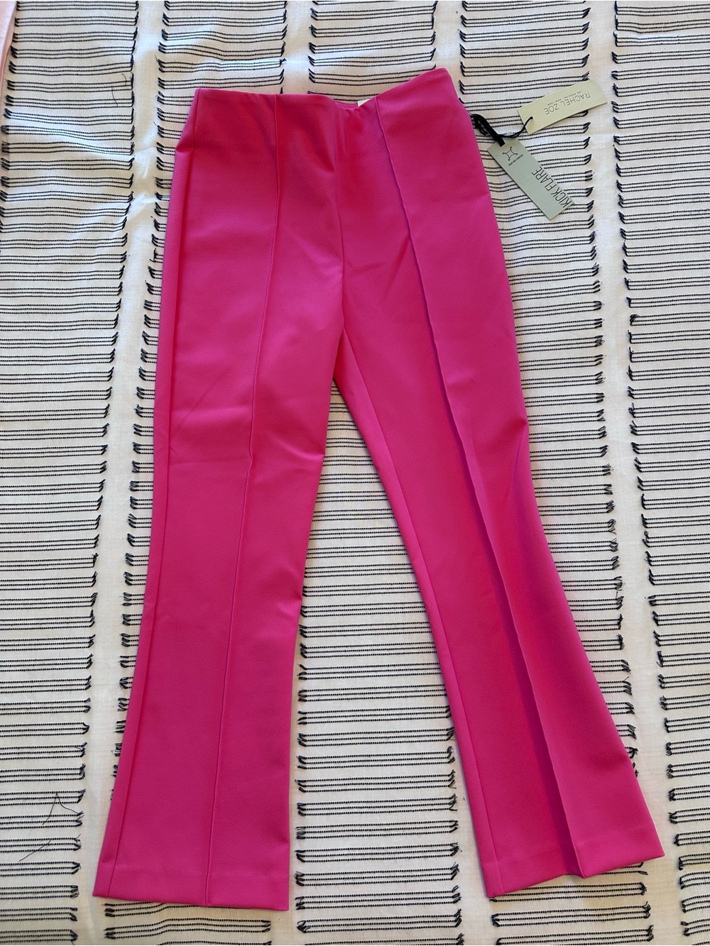 Rachel Zoe Bright Pink Tailored high rise kick flair pants size 4